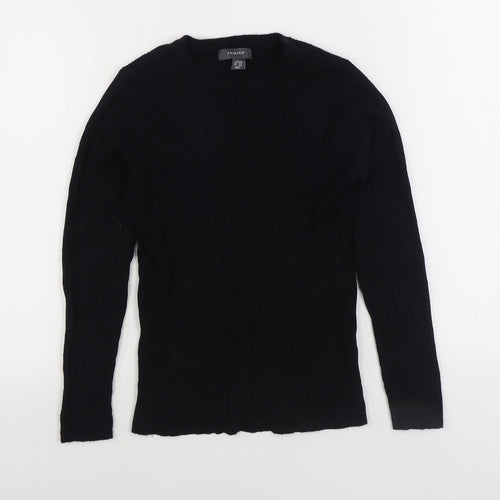 Primark Womens Black Round Neck Viscose Pullover Jumper Size L