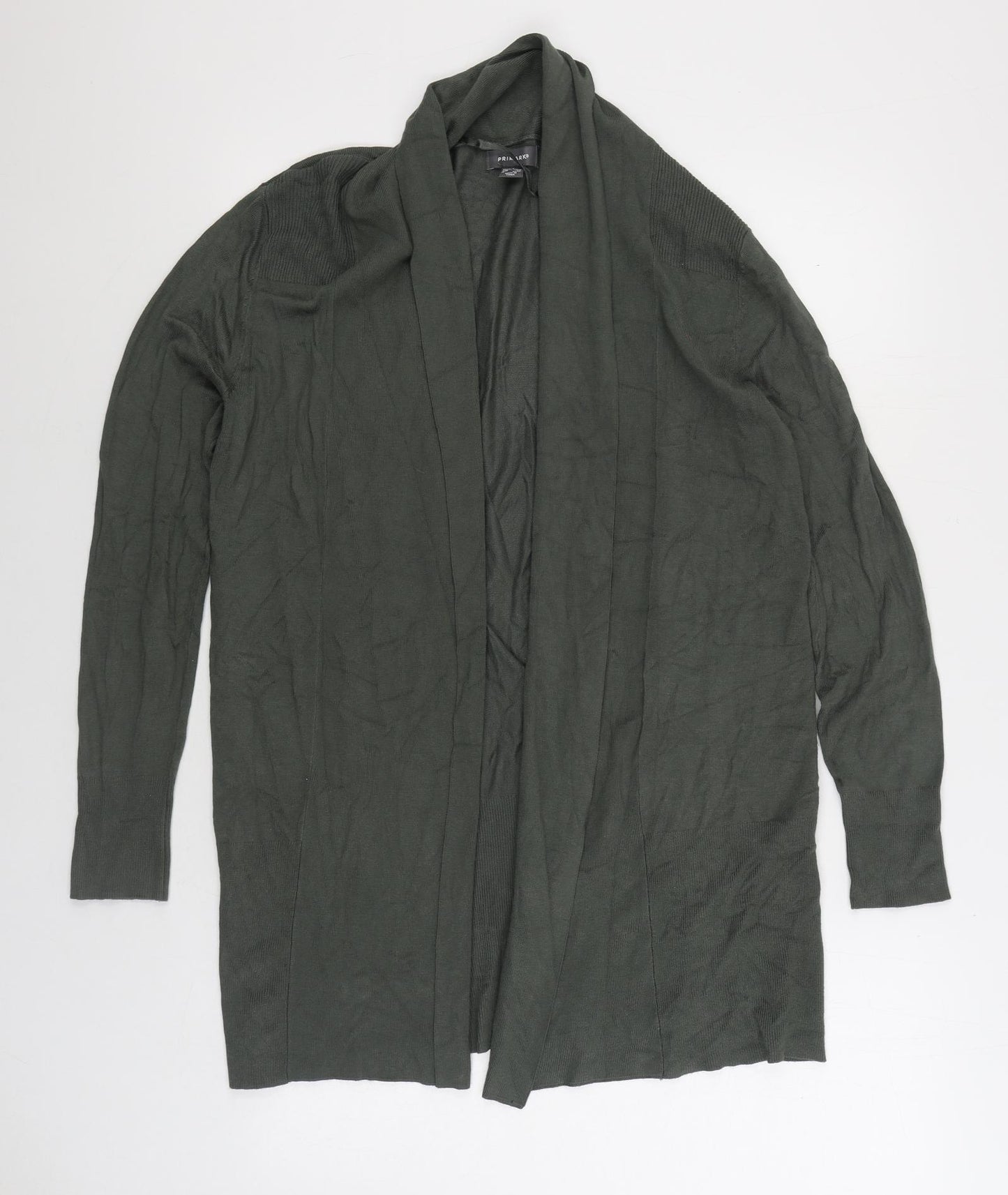 Primark Womens Green V-Neck Viscose Cardigan Jumper Size S