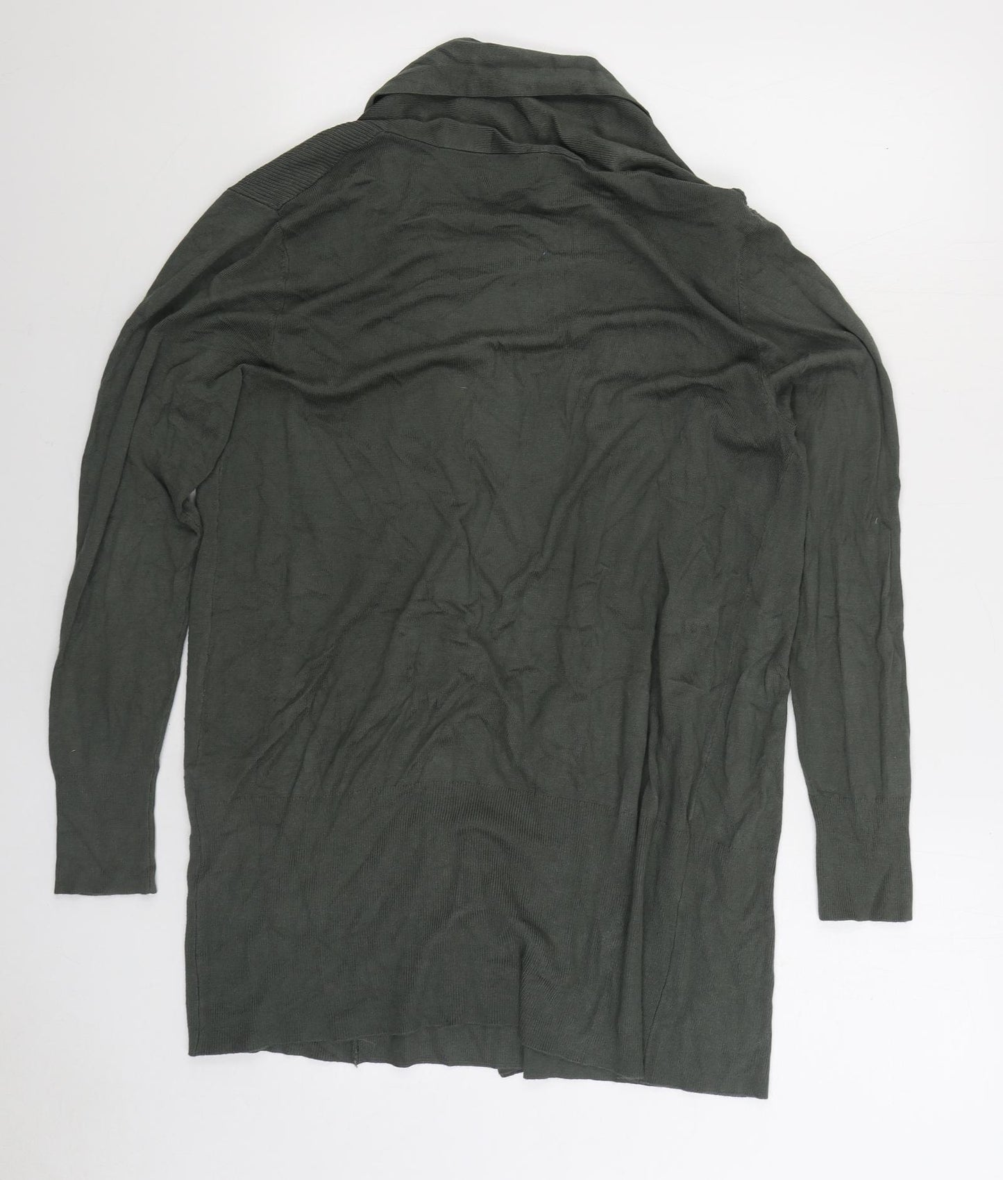 Primark Womens Green V-Neck Viscose Cardigan Jumper Size S