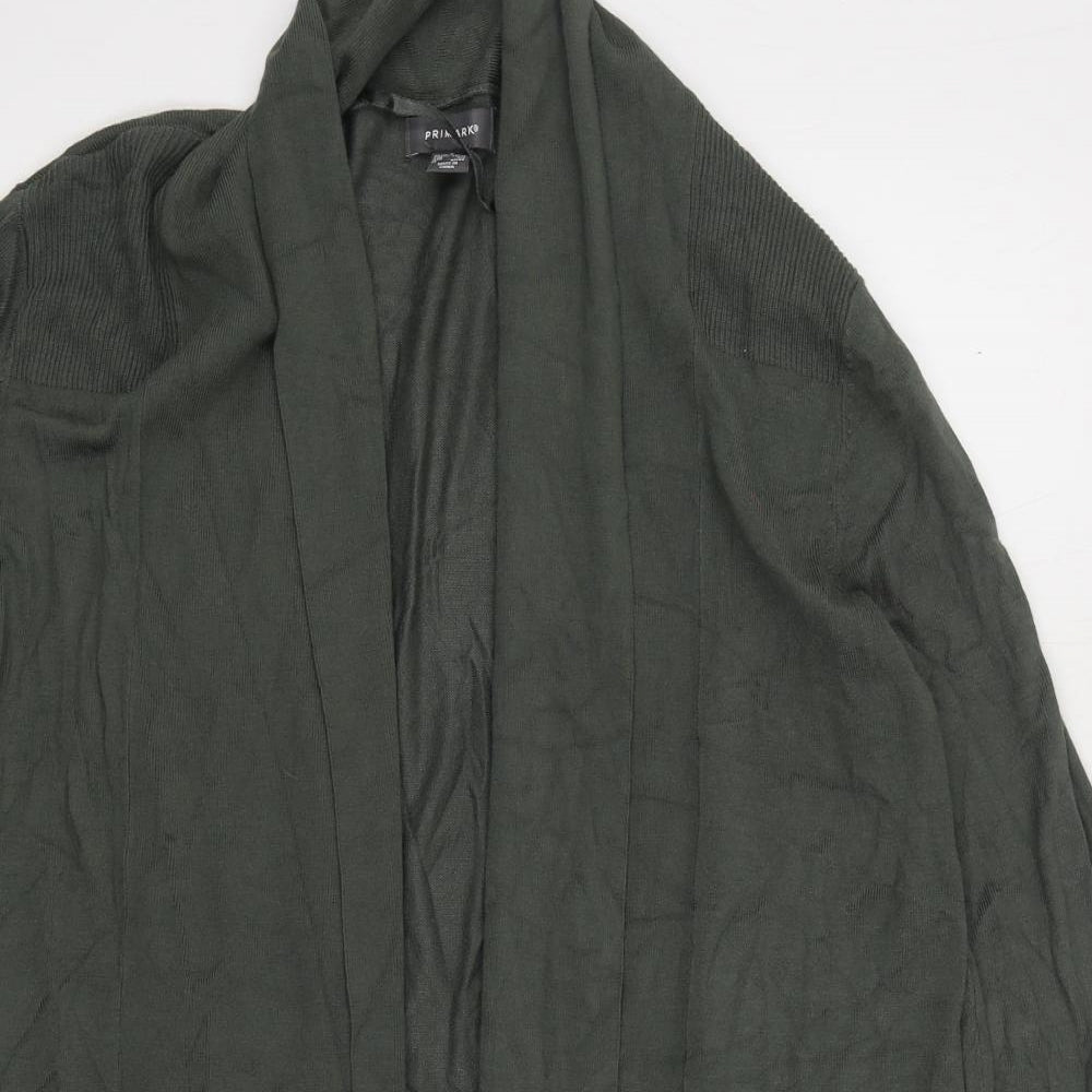 Primark Womens Green V-Neck Viscose Cardigan Jumper Size S