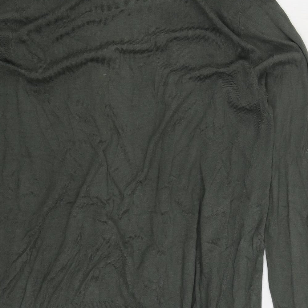 Primark Womens Green V-Neck Viscose Cardigan Jumper Size S