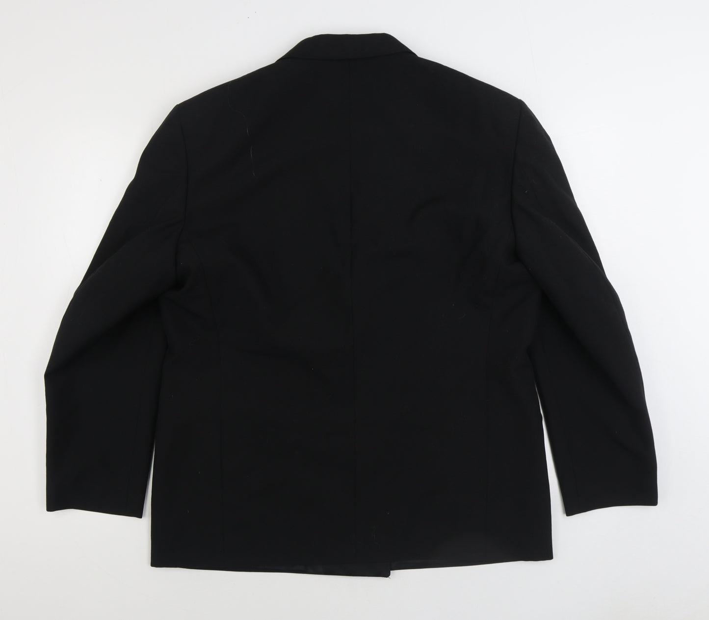 Harbarry of England Mens Black Polyester Jacket Suit Jacket Size 44