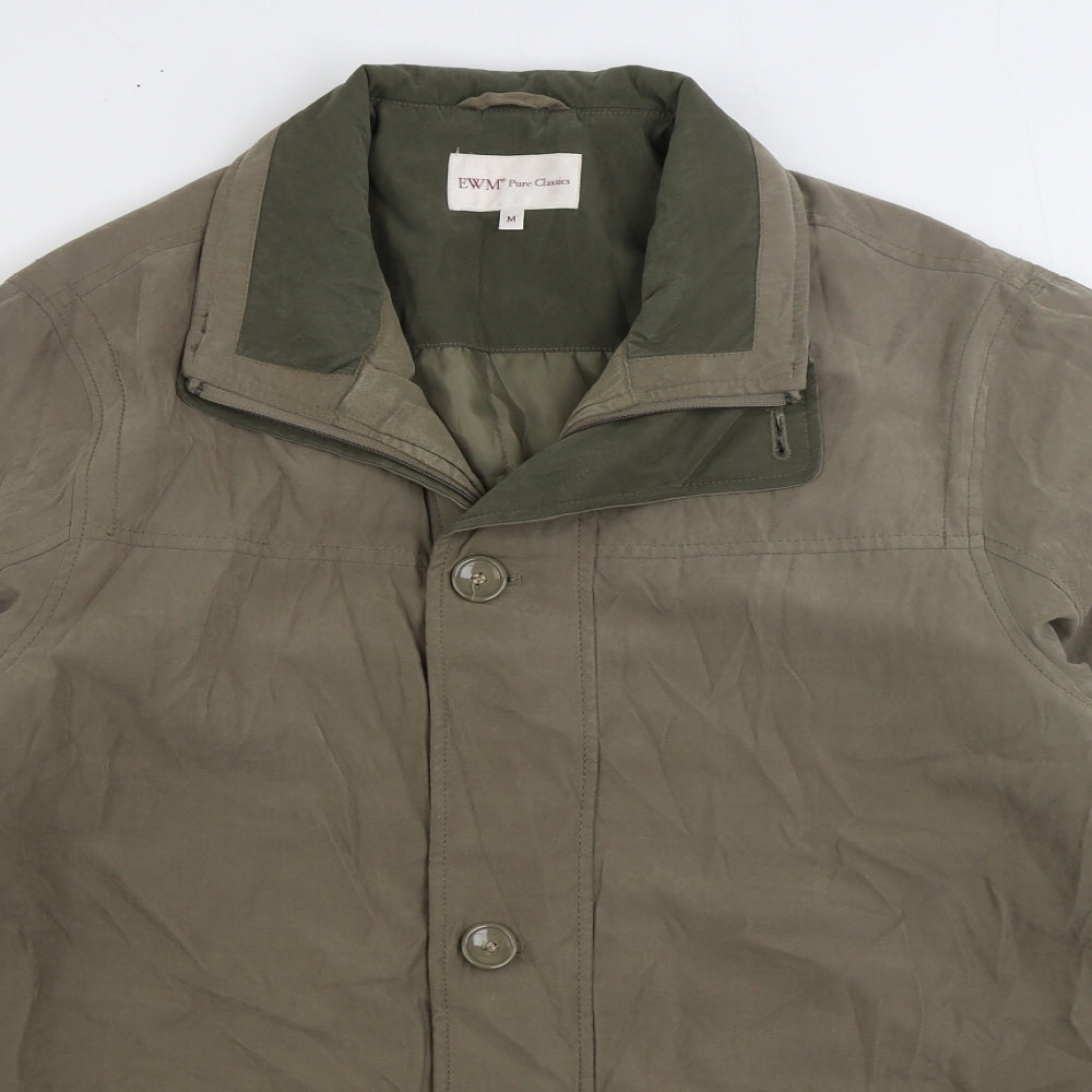 EWM Mens Green Jacket Size M Zip