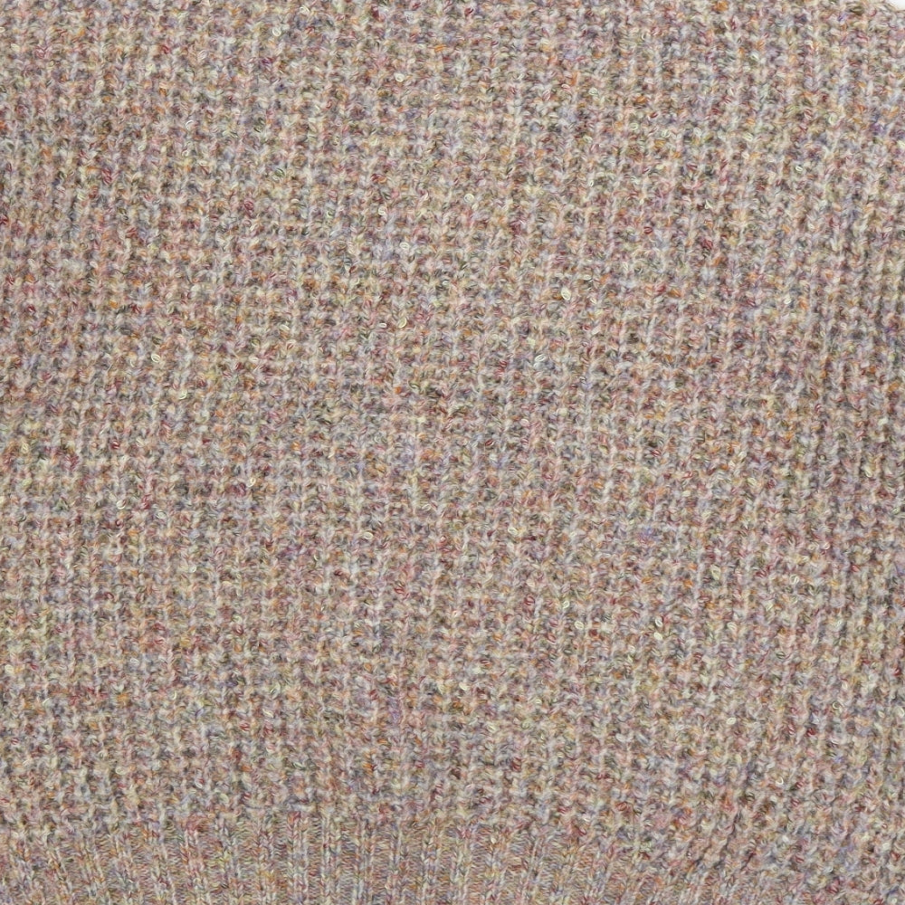 TU Womens Multicoloured High Neck Polyester Pullover Jumper Size 14