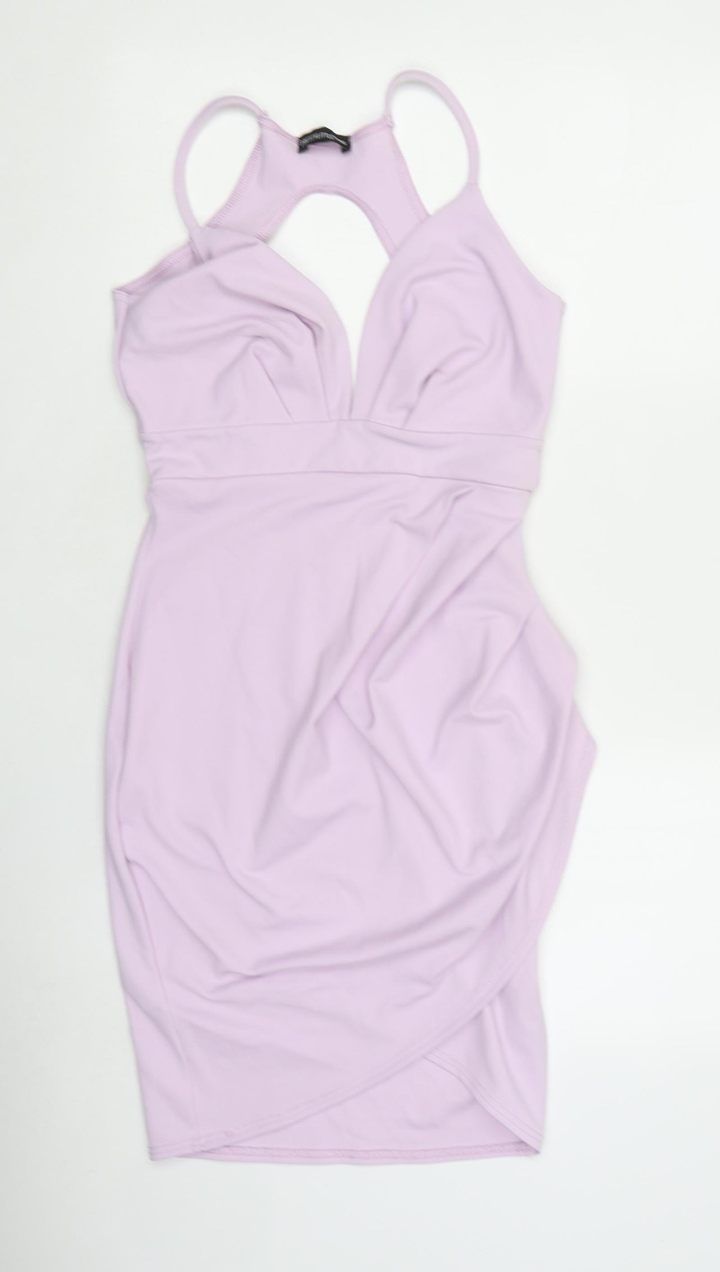 PRETTYLITTLETHING Womens Pink Polyester Bodycon Size 10 Sweetheart Pullover