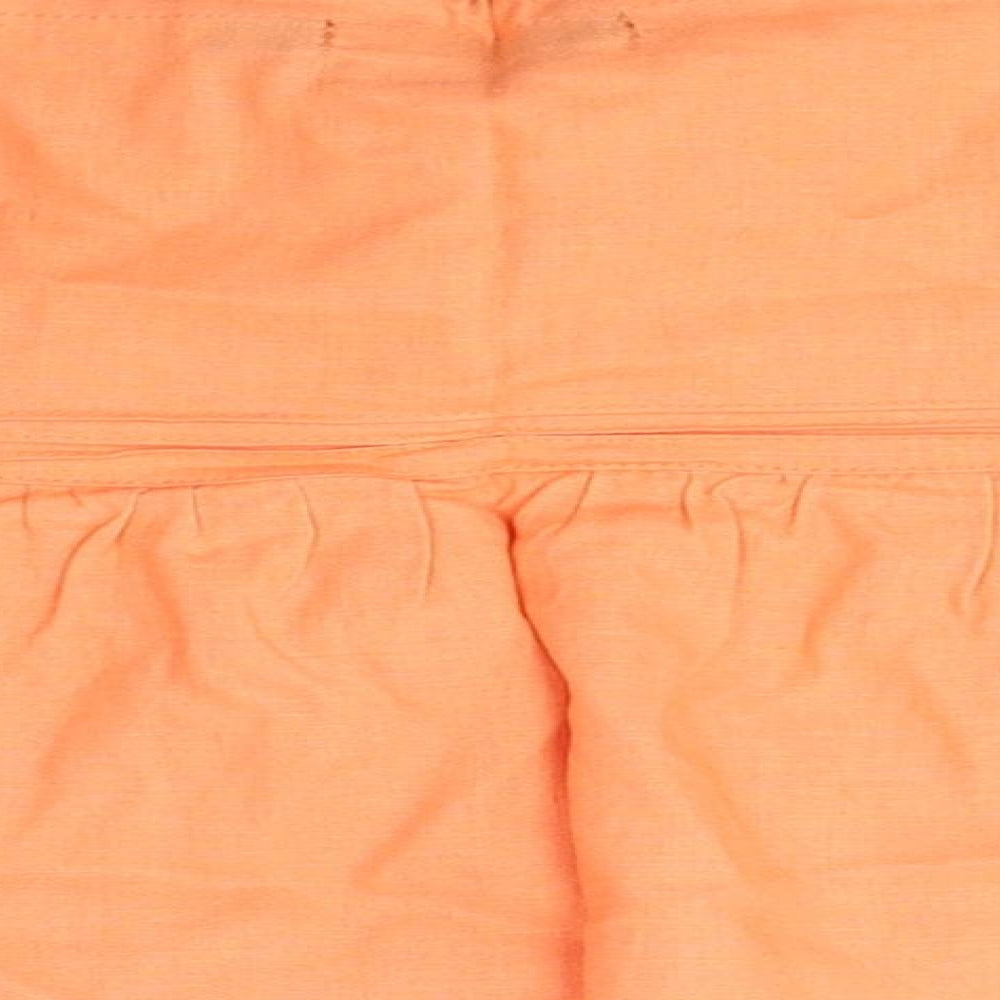 Atmosphere Womens Orange Polyester Mini Skirt Size 14 Snap