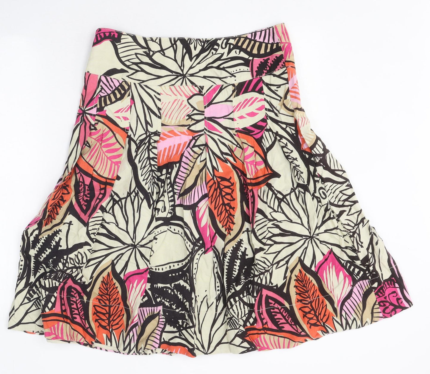 Preworn Womens Multicoloured Fair Isle Polyester Maxi Skirt Size 12 Zip