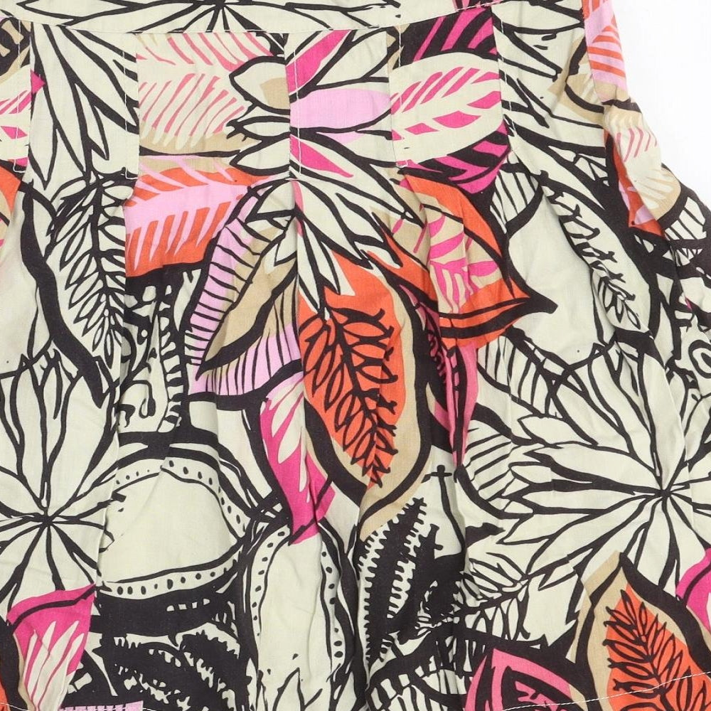 Preworn Womens Multicoloured Fair Isle Polyester Maxi Skirt Size 12 Zip