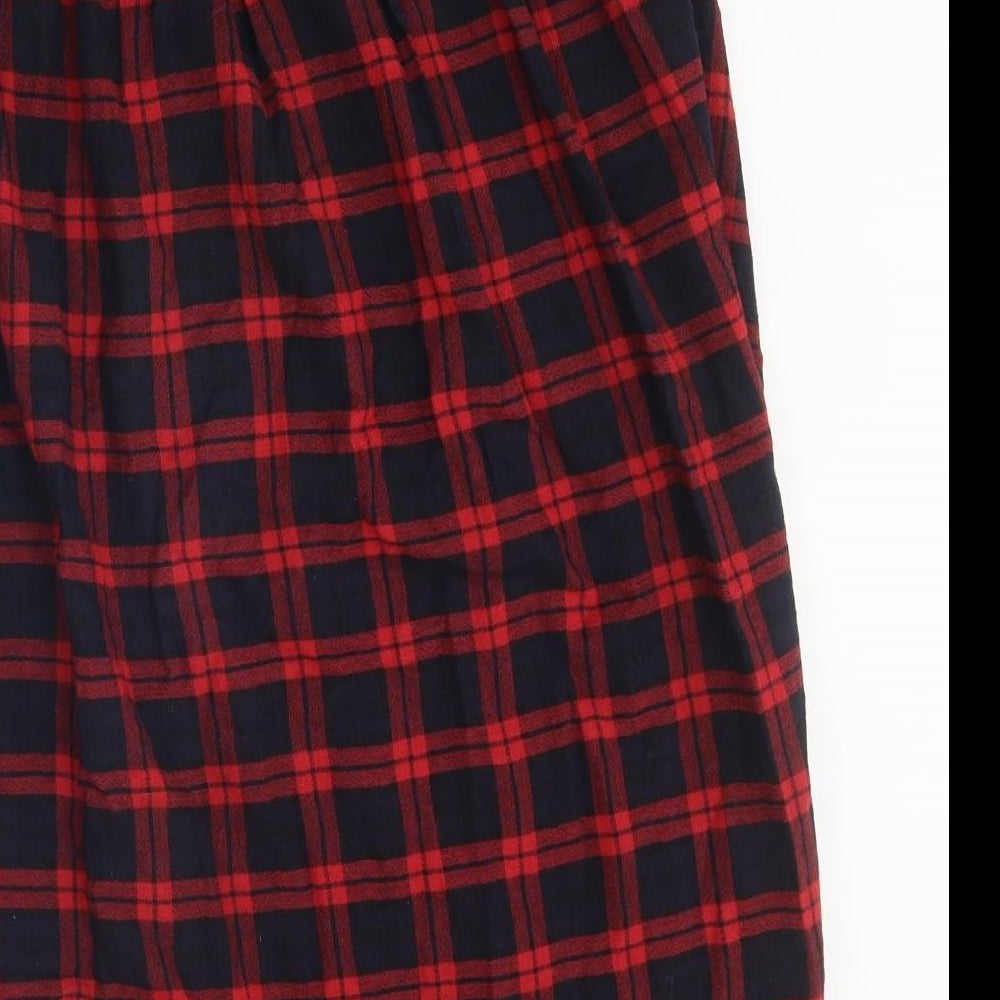 Bellerose Womens Multicoloured Plaid Polyester A-Line Skirt Size 4 Button