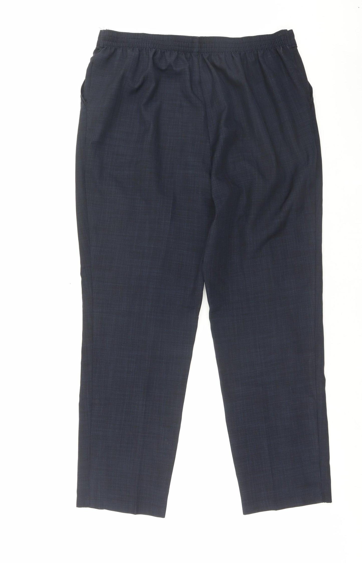Marks and Spencer Womens Blue Polyester Trousers Size 16 L28 in Regular