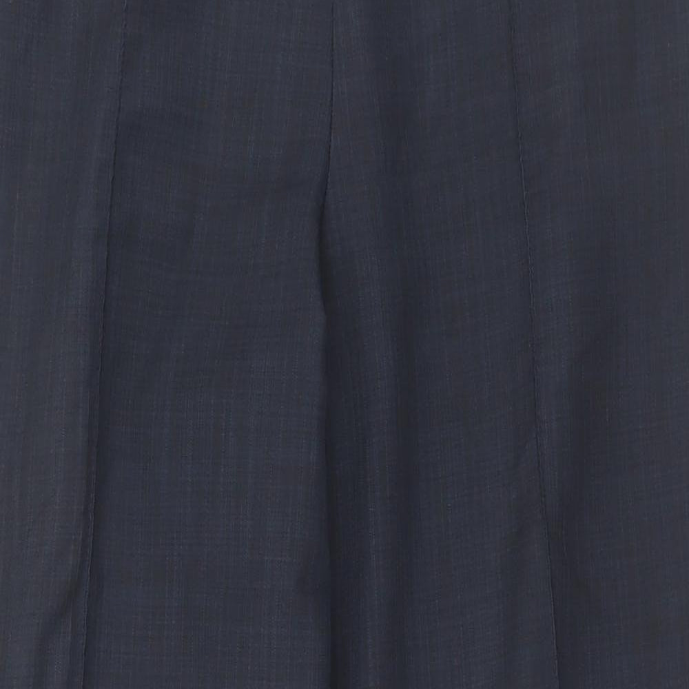 Marks and Spencer Womens Blue Polyester Trousers Size 16 L28 in Regular