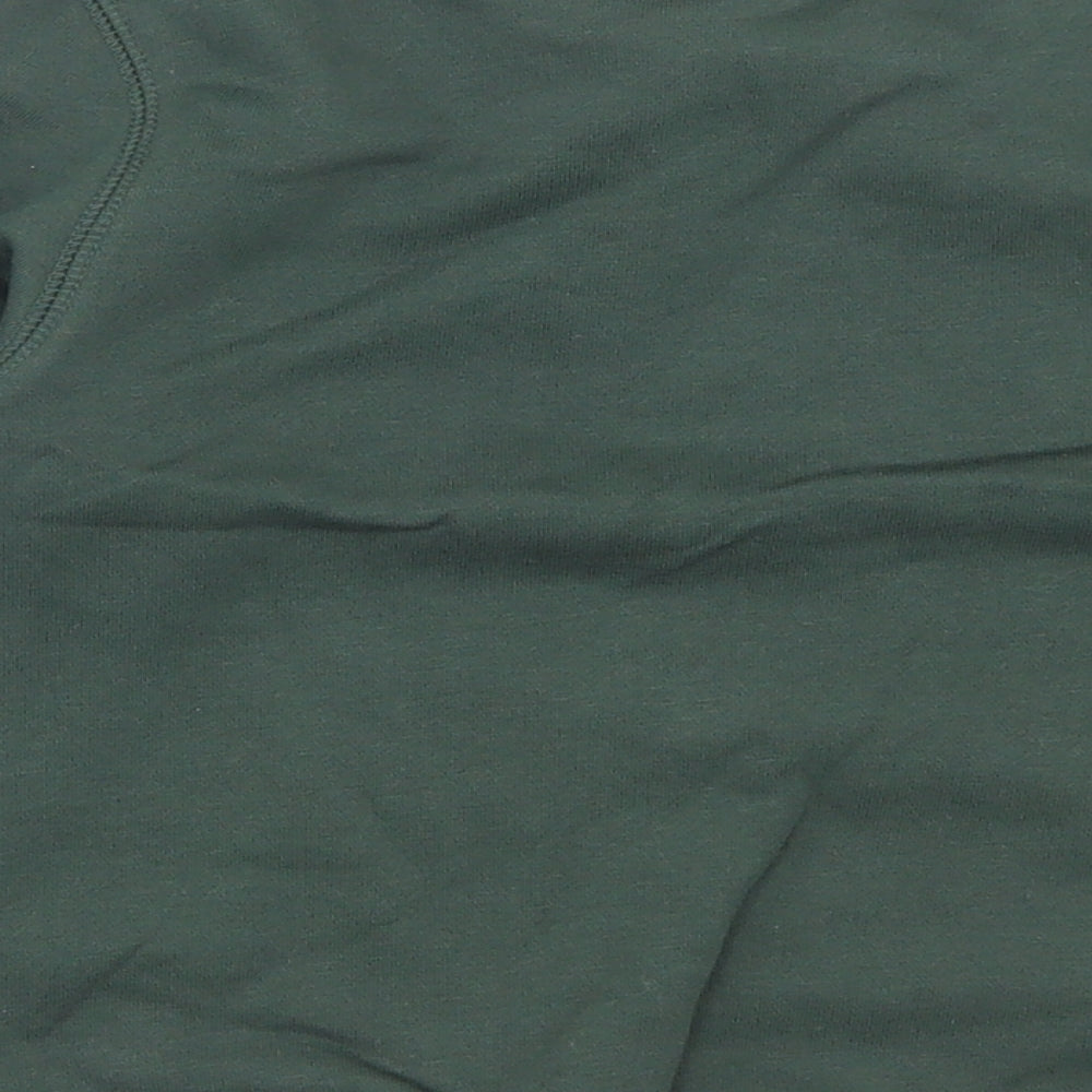 TU Boys Green Cotton Pullover Sweatshirt Size 6 Years Pullover - School Wear