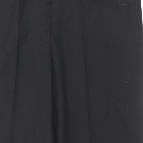 Country Collection Womens Black Polyester Trousers Size 16 L30 in Regular Button