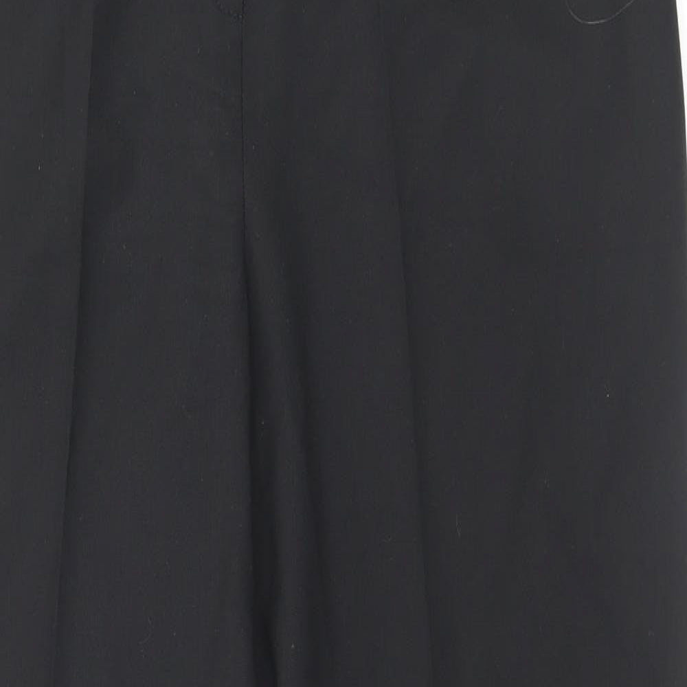 Country Collection Womens Black Polyester Trousers Size 16 L30 in Regular Button