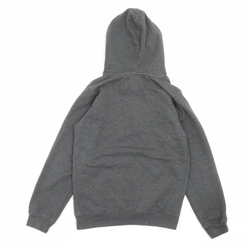 Beverly Hills Boys Grey Cotton Pullover Hoodie Size 11-12 Years Pullover