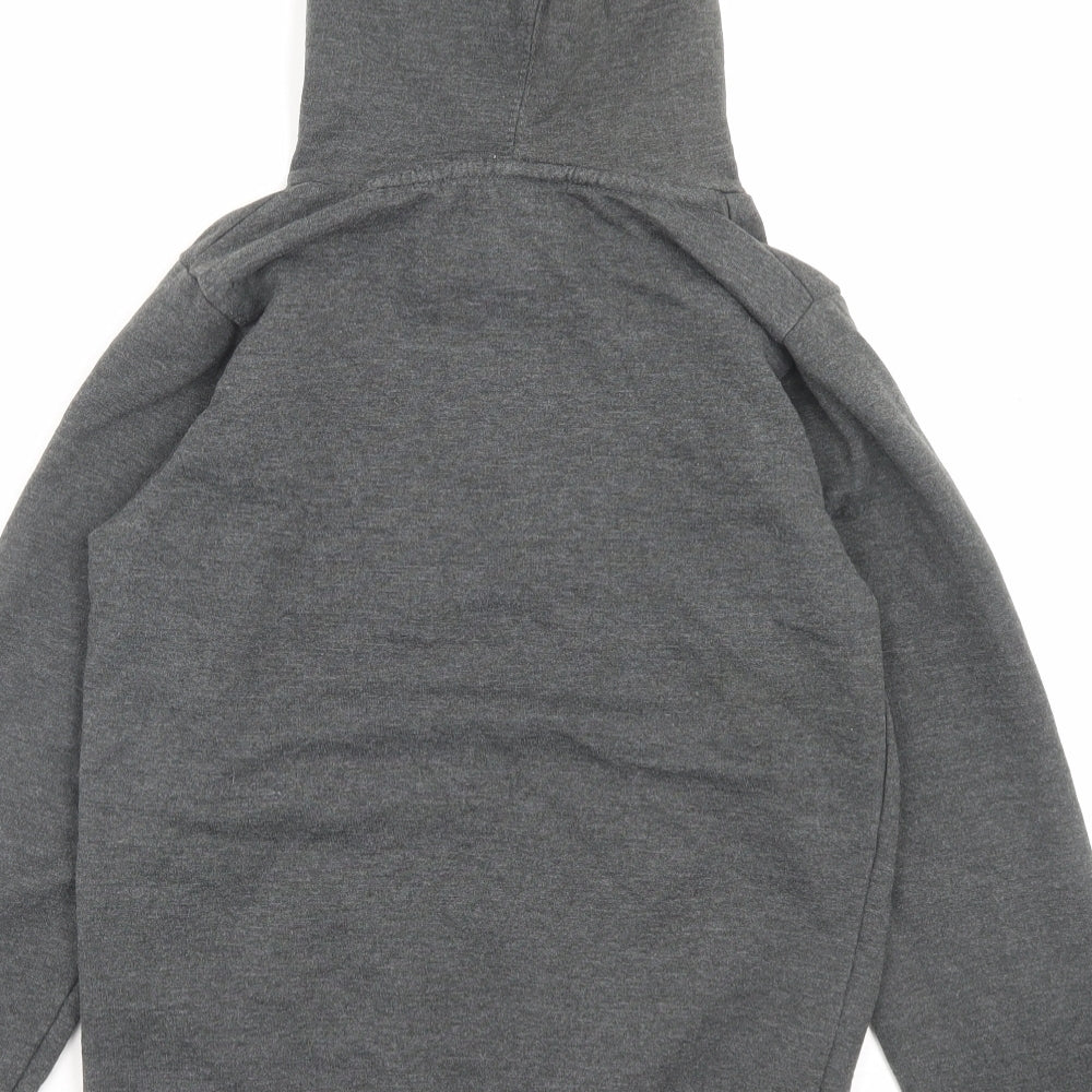 Beverly Hills Boys Grey Cotton Pullover Hoodie Size 11-12 Years Pullover
