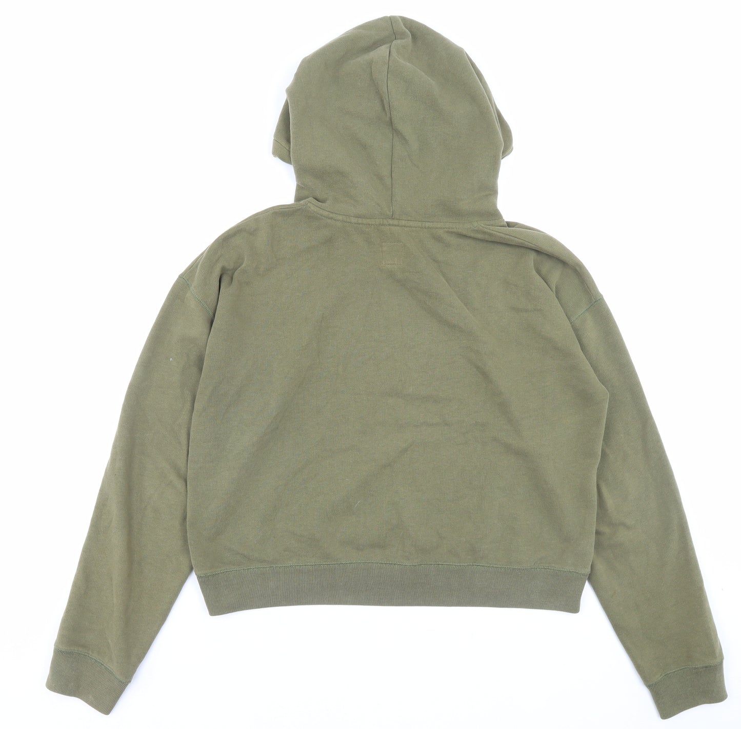 Jack Wills Womens Green Cotton Pullover Hoodie Size 10 Pullover
