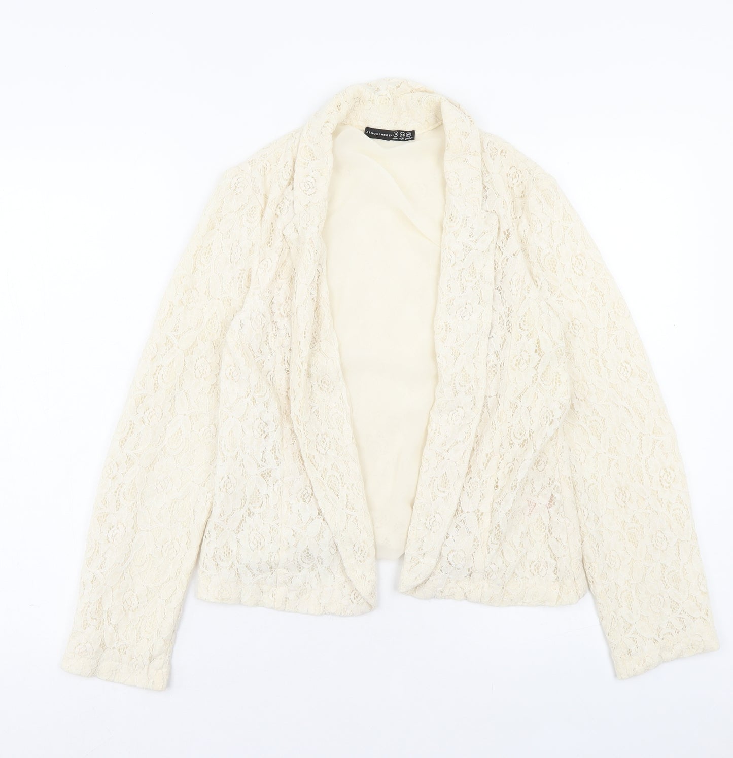 Atmosphere Womens Ivory Floral Jacket Blazer Size 14