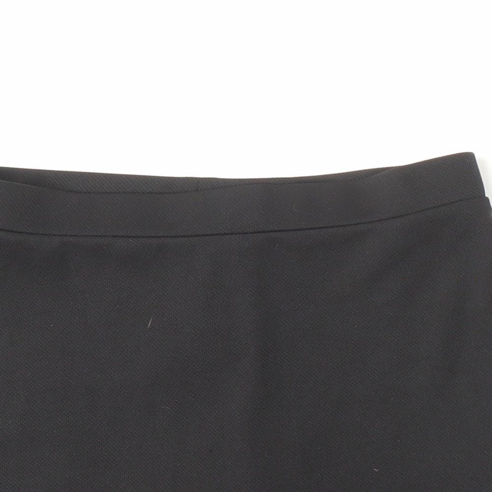 SPIRO Womens Black Polyester Athletic Shorts Size 10 L3 in Regular - Skort