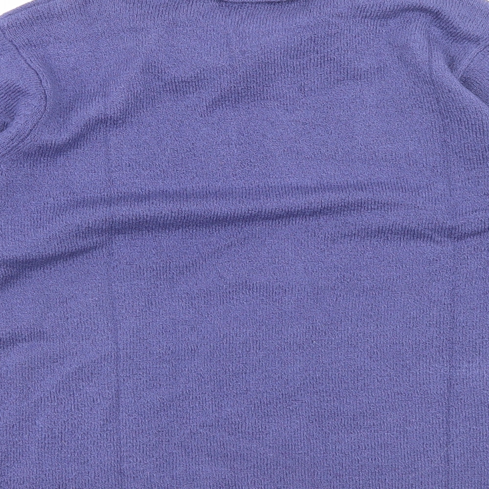 Honor Millburn Womens Purple Roll Neck Acrylic Pullover Jumper Size M