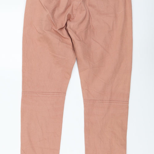 Part Two Womens Pink Cotton Capri Jeans Size 8 L25 in Regular Button