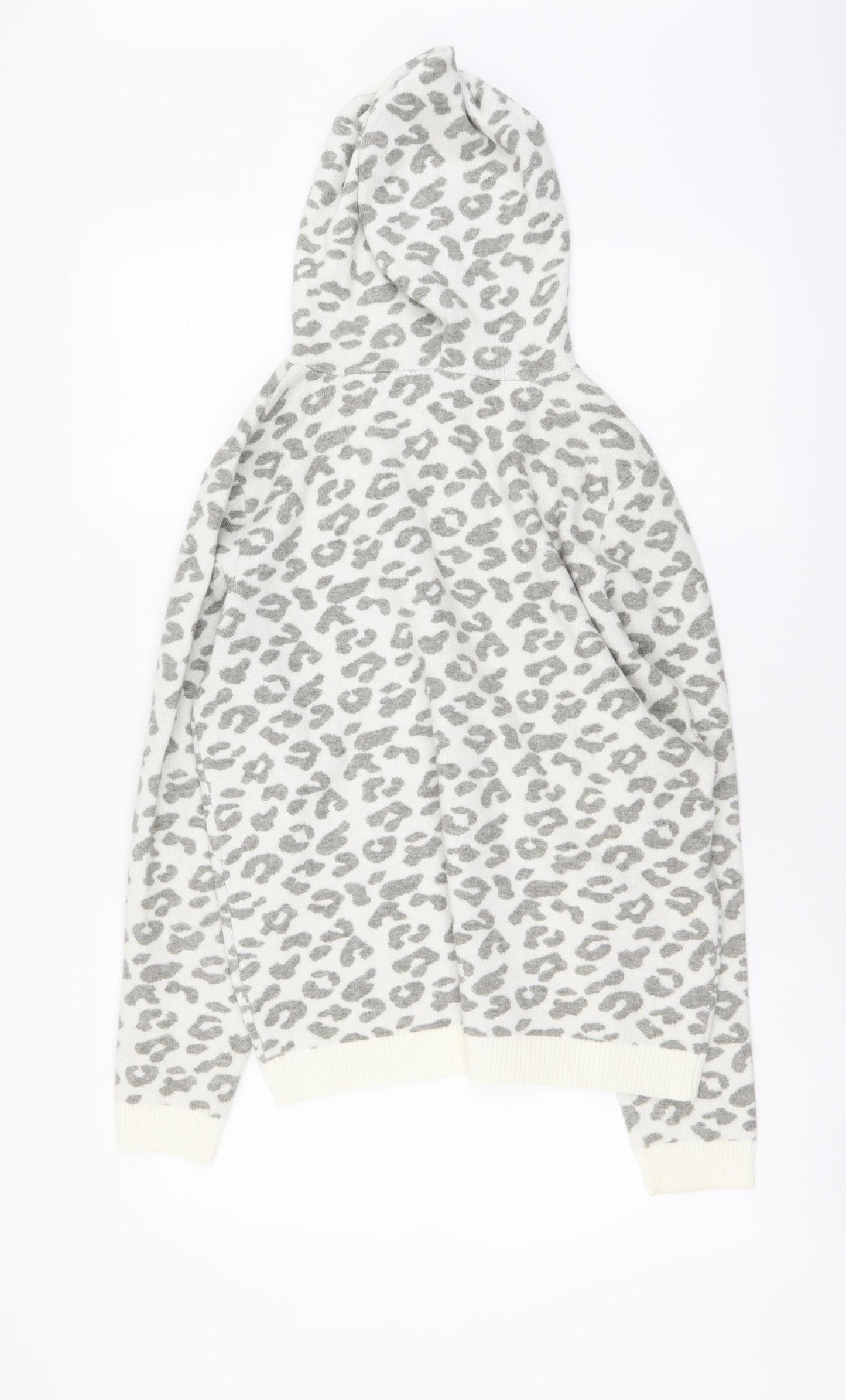 By Very Womens Beige Round Neck Animal Print Viscose Pullover Jumper Size 12 - Leopard pattern