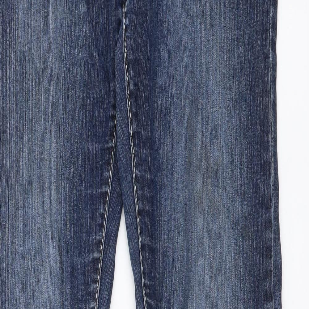 C&A Boys Blue Cotton Skinny Jeans Size 13-14 Years Regular Button
