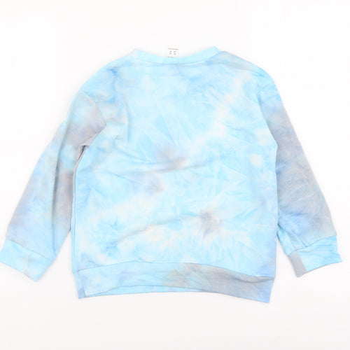 SheIn Girls Blue Polyester Pullover Sweatshirt Size 5 Years Pullover