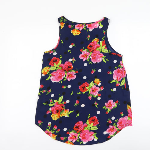 Atmosphere Womens Multicoloured Floral Polyester Basic Tank Size 10 Scoop Neck