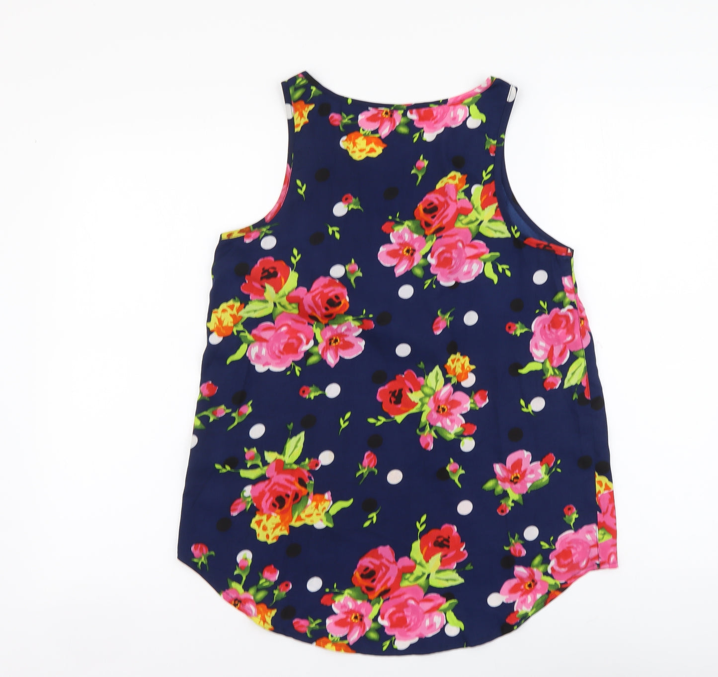 Atmosphere Womens Multicoloured Floral Polyester Basic Tank Size 10 Scoop Neck