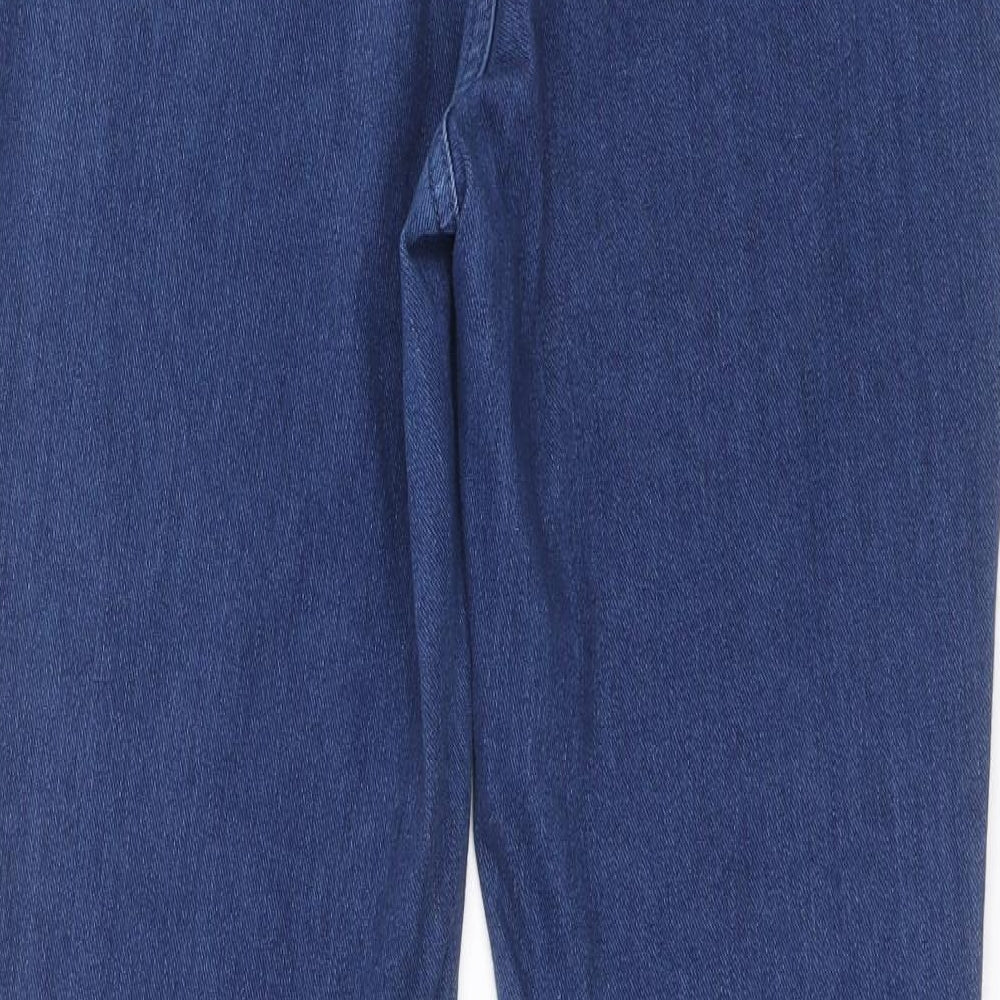 NEXT Womens Blue Cotton Skinny Jeans Size 10 L27 in Slim Zip
