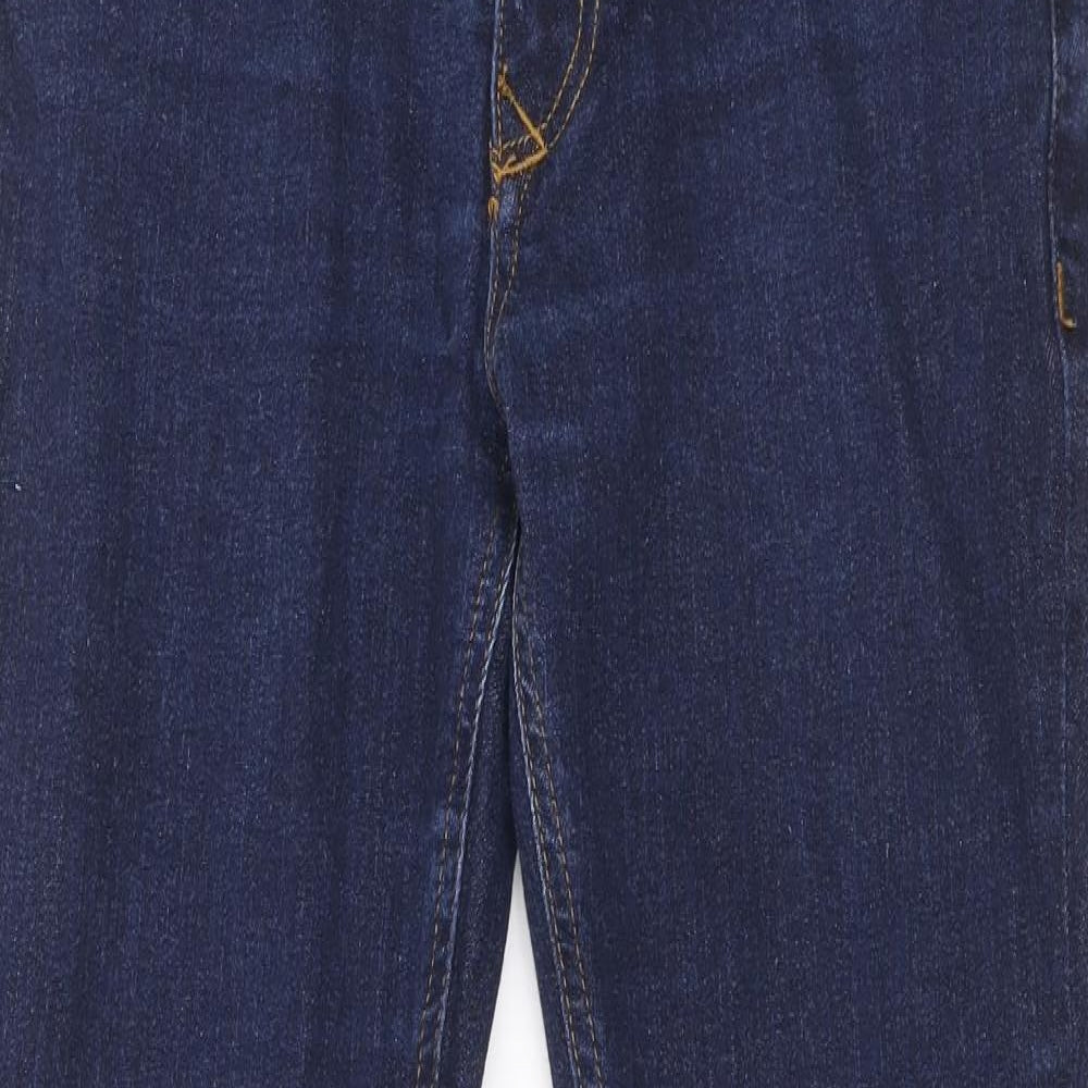 River Island Womens Blue Cotton Skinny Jeans Size 28 L30 in Regular Button