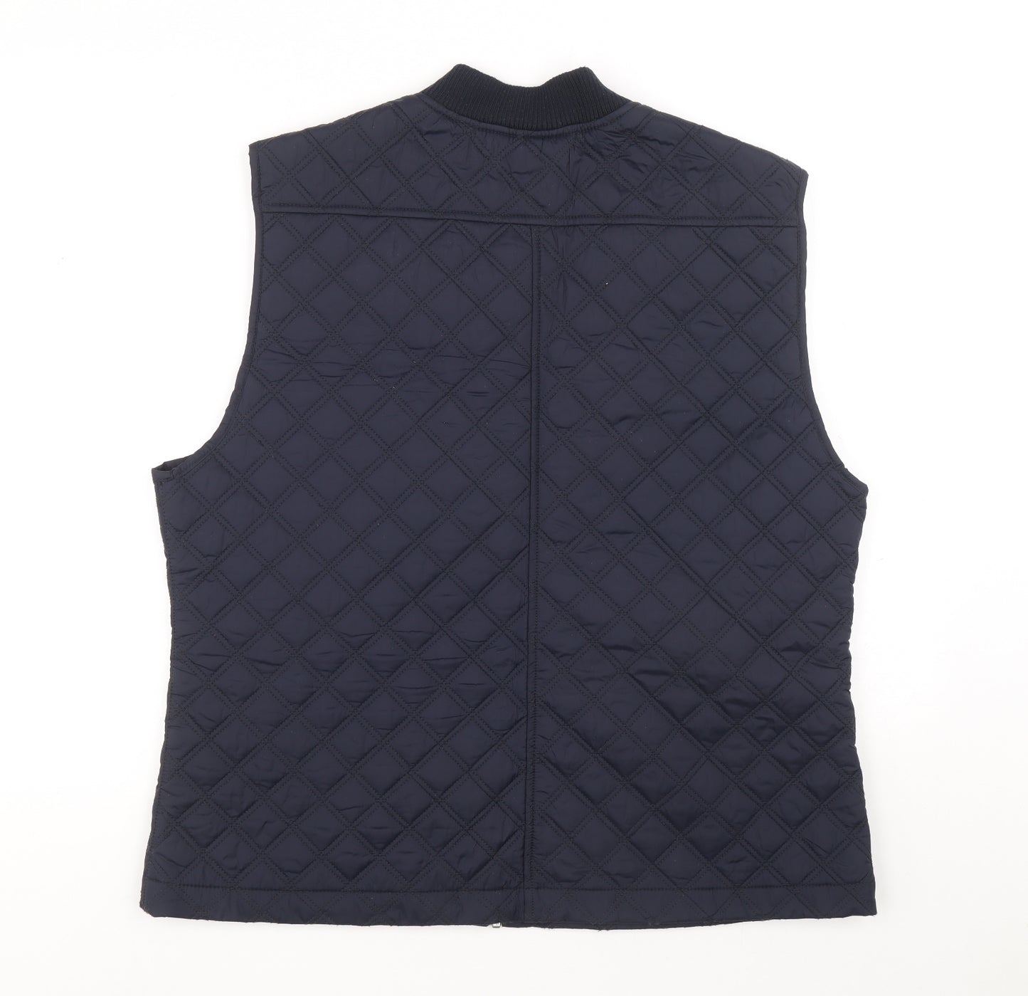 Linea Mens Blue Gilet Coat Size XL Zip