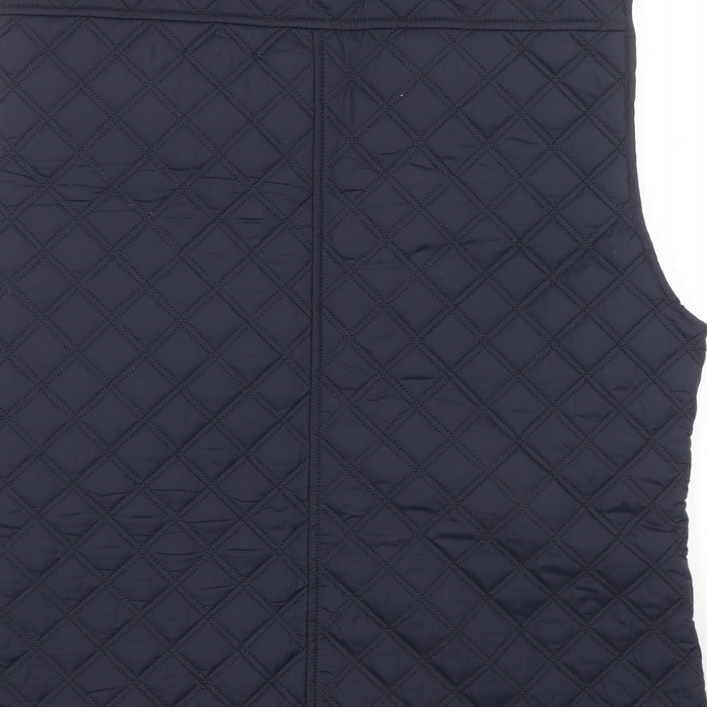 Linea Mens Blue Gilet Coat Size XL Zip