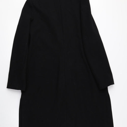 F&F Womens Black Parka Coat Size 14 Button