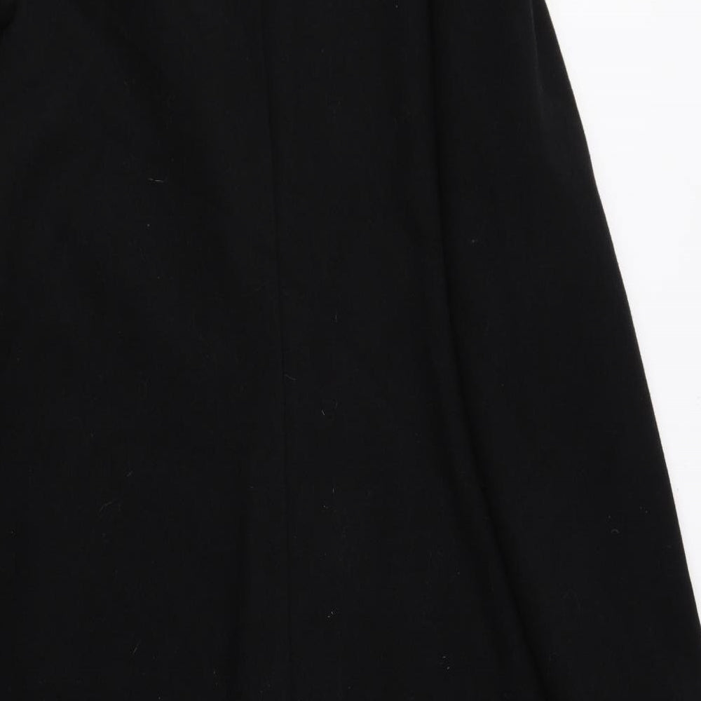 F&F Womens Black Parka Coat Size 14 Button