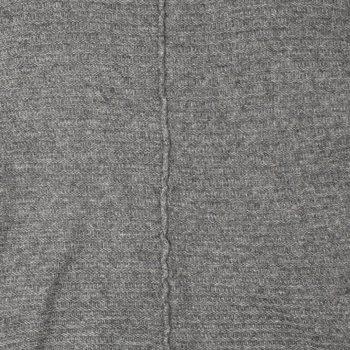New Look Womens Grey Boat Neck Acrylic Pullover Jumper Size S