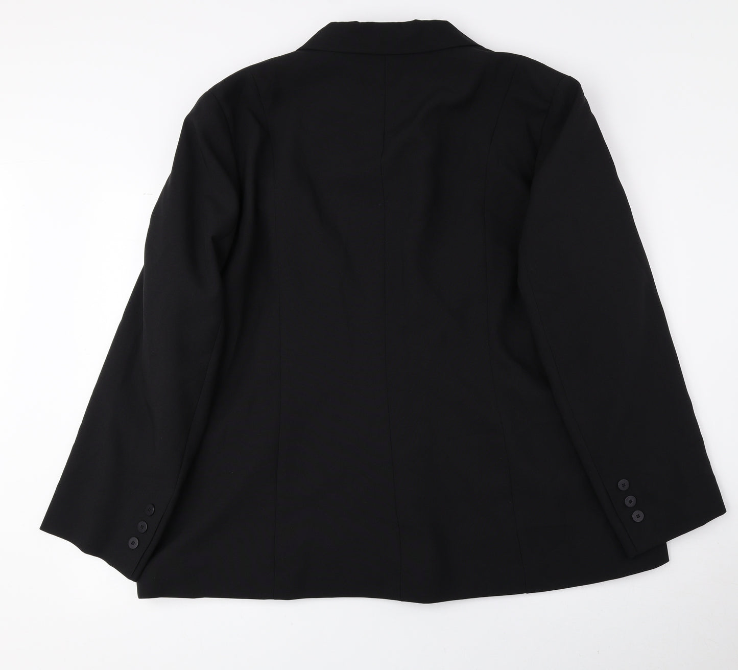 Bonmarché Womens Black Jacket Blazer Size 24 Button