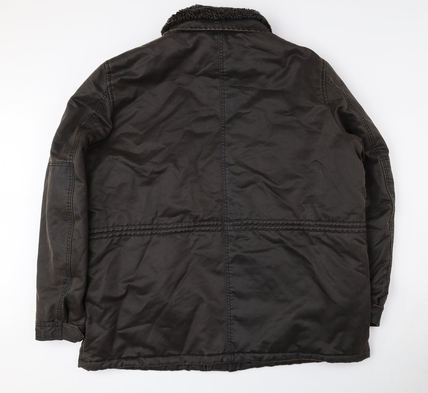 Marks and Spencer Mens Brown Jacket Size 2XL Snap