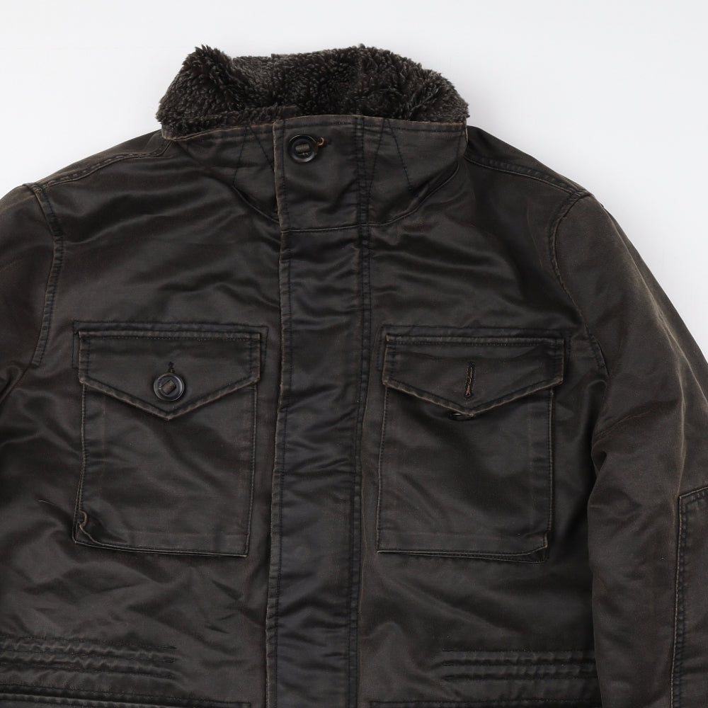 Marks and Spencer Mens Brown Jacket Size 2XL Snap