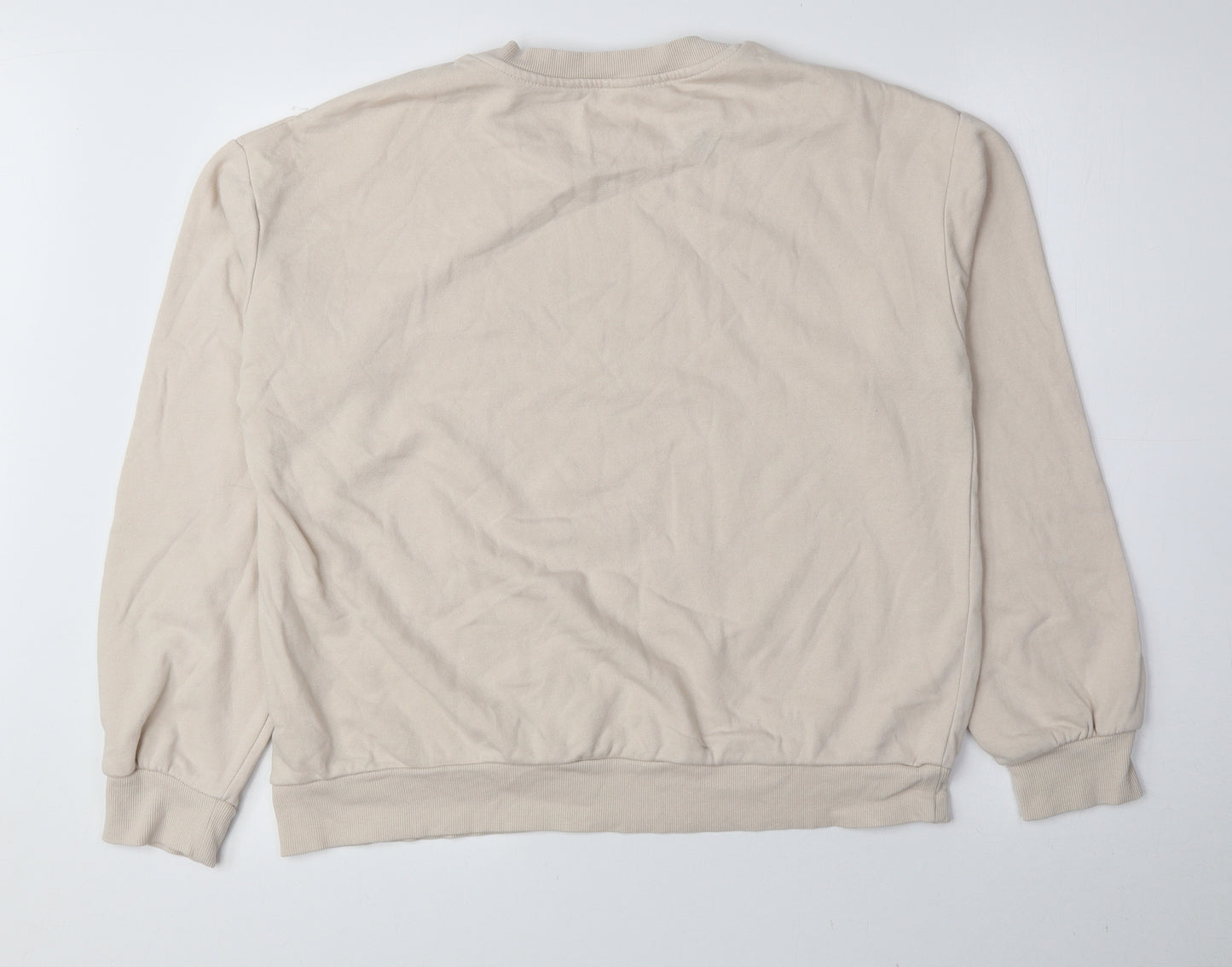George Womens Beige Cotton Pullover Sweatshirt Size M Pullover