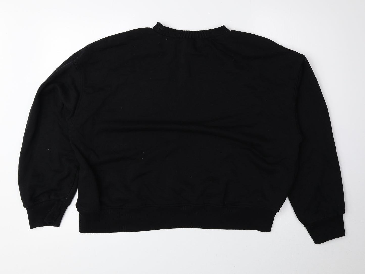 Divided by H&M Womens Black Cotton Pullover Sweatshirt Size L Pullover