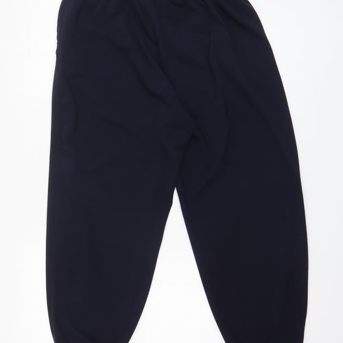 NEXT Womens Blue Polyester Jogger Trousers Size 16 L34.5 in Regular Drawstring