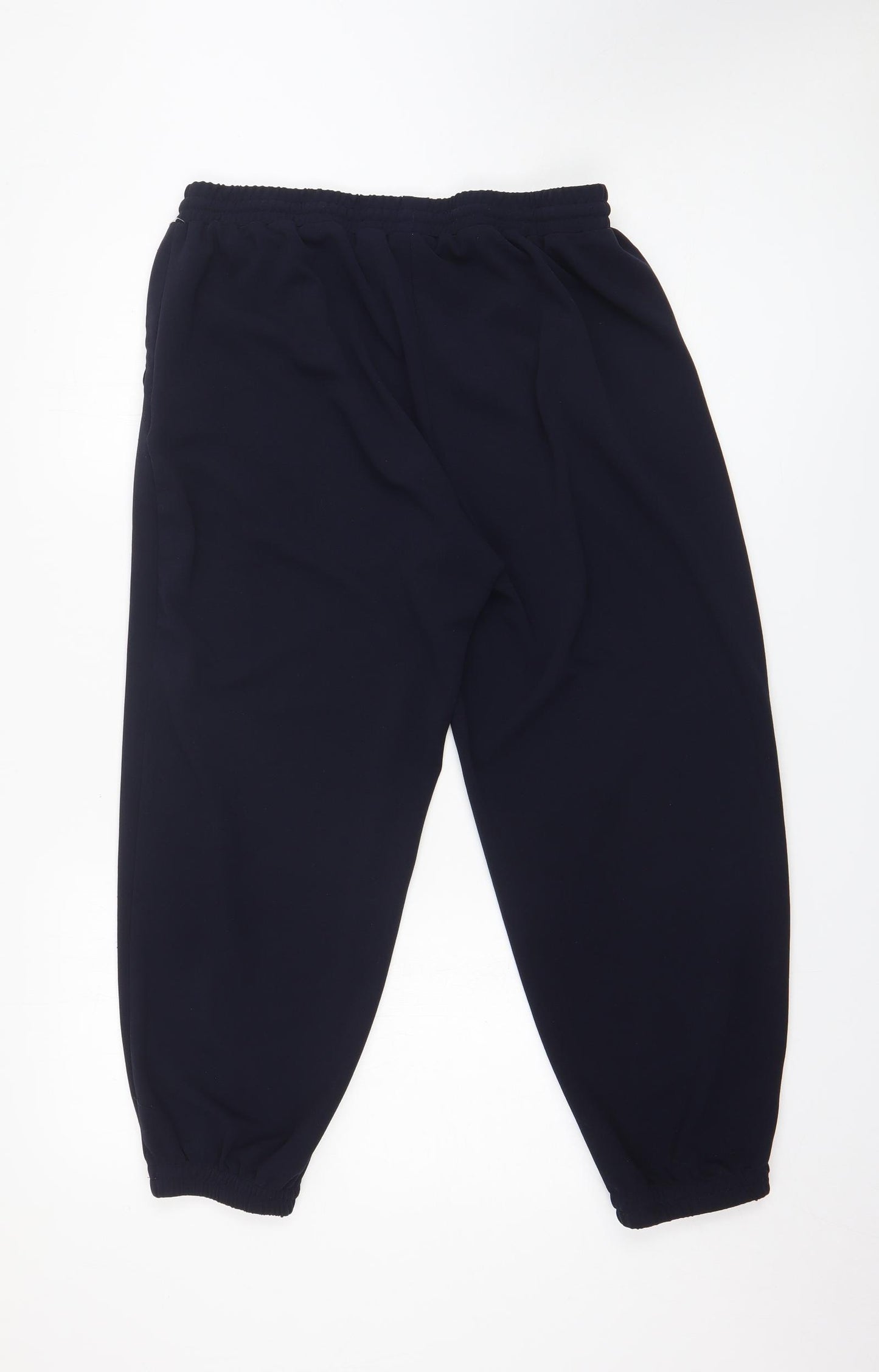 NEXT Womens Blue Polyester Jogger Trousers Size 16 L34.5 in Regular Drawstring