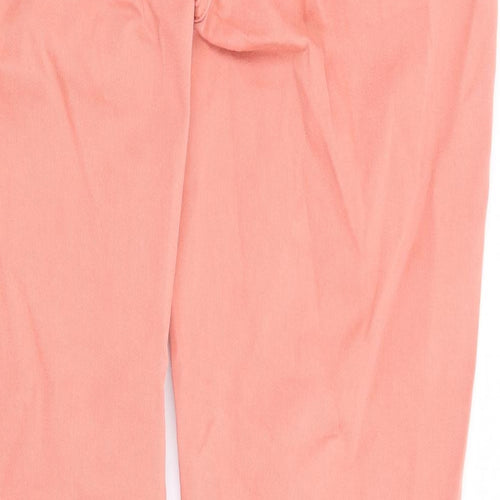 Promod Womens Pink Cotton Skinny Jeans Size 34 in L31 in Regular Zip