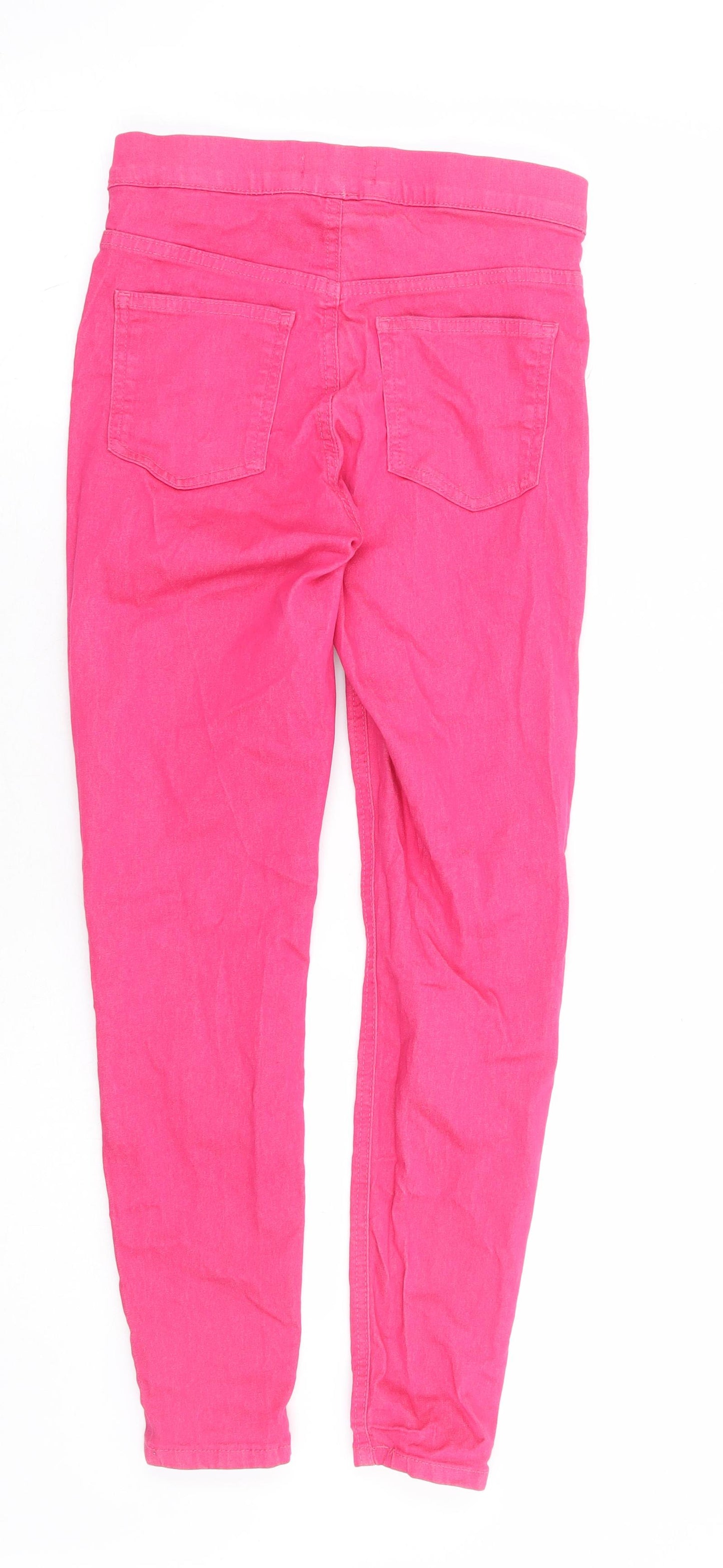 Marks and Spencer Womens Pink Cotton Jegging Jeans Size 8 L26 in Regular