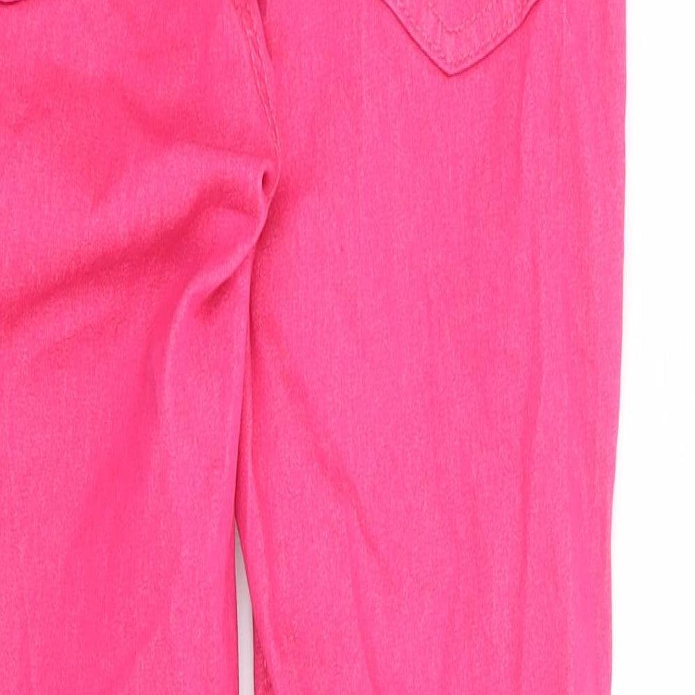 Marks and Spencer Womens Pink Cotton Jegging Jeans Size 8 L26 in Regular