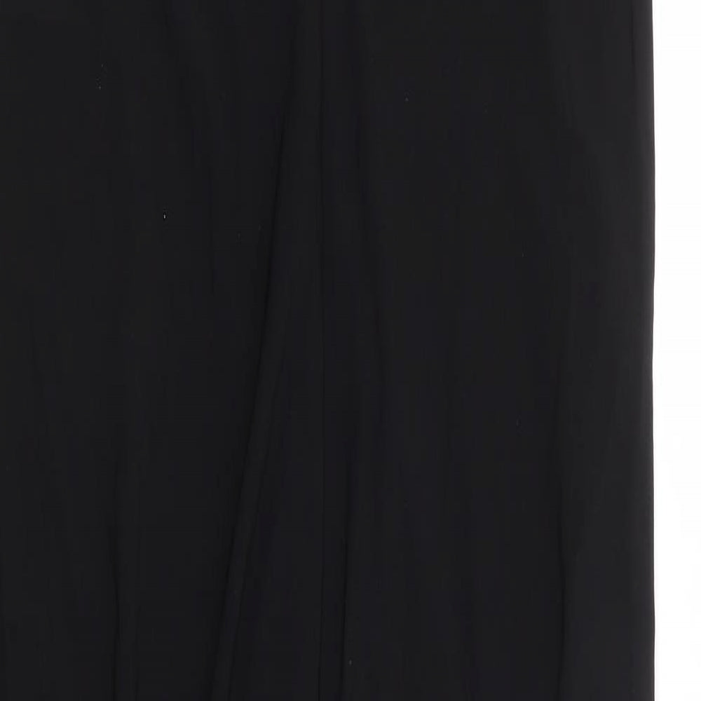Roman Originals Womens Black Polyester Maxi Size 12 Halter Tie