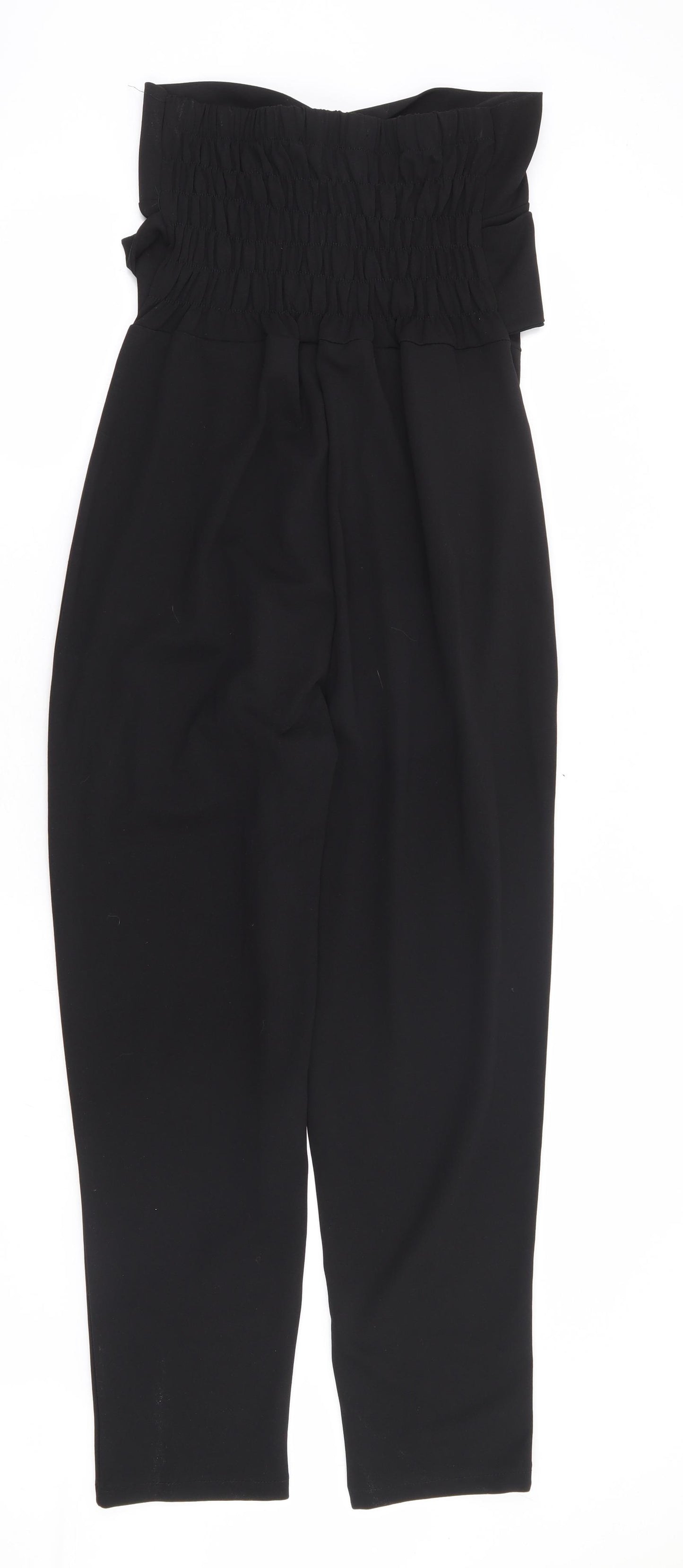 Boohoo Womens Black Polyester Jumpsuit One-Piece Size 12 L27 in - Bandeau