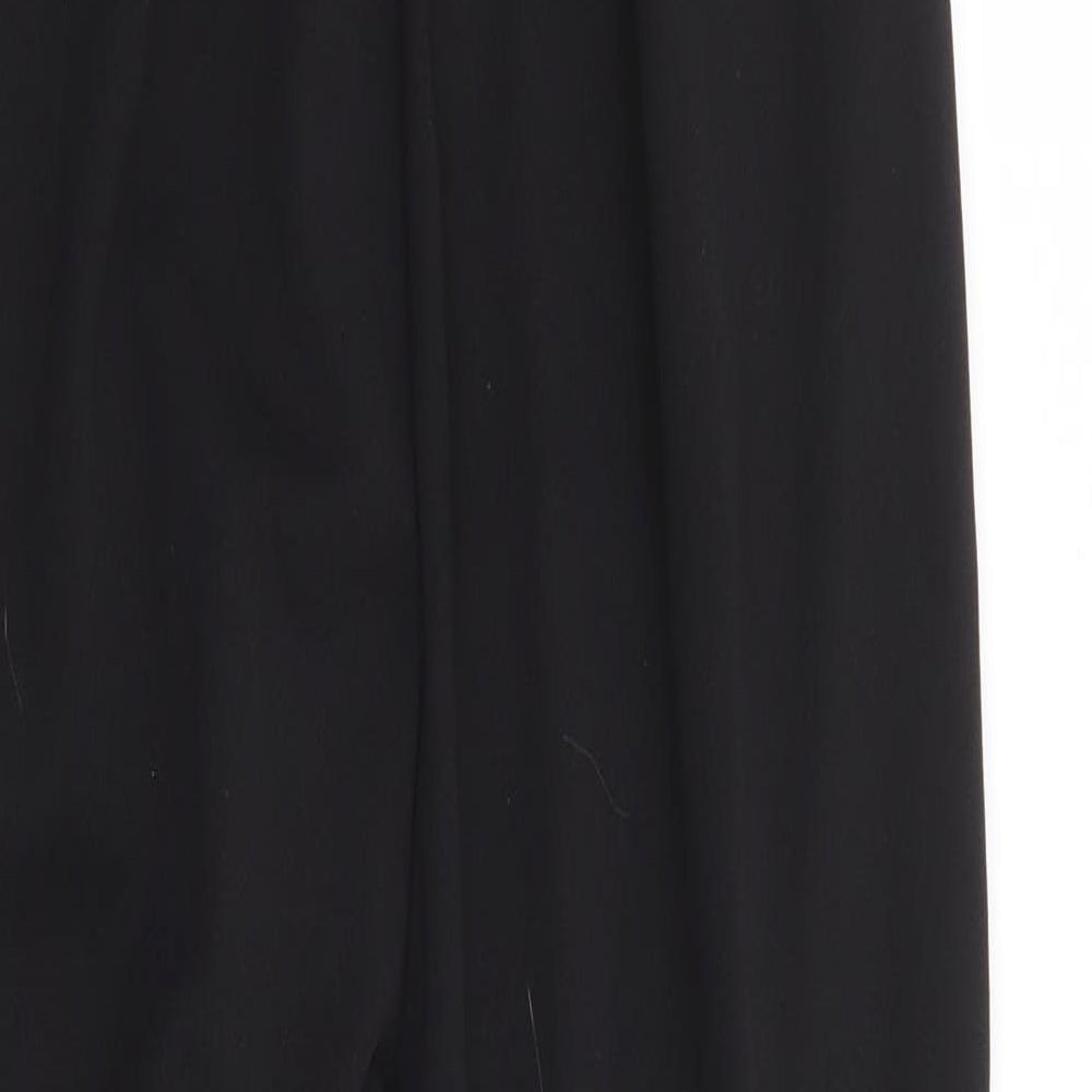 Boohoo Womens Black Polyester Jumpsuit One-Piece Size 12 L27 in - Bandeau
